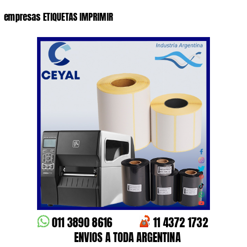 empresas ETIQUETAS IMPRIMIR