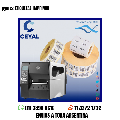 pymes ETIQUETAS IMPRIMIR