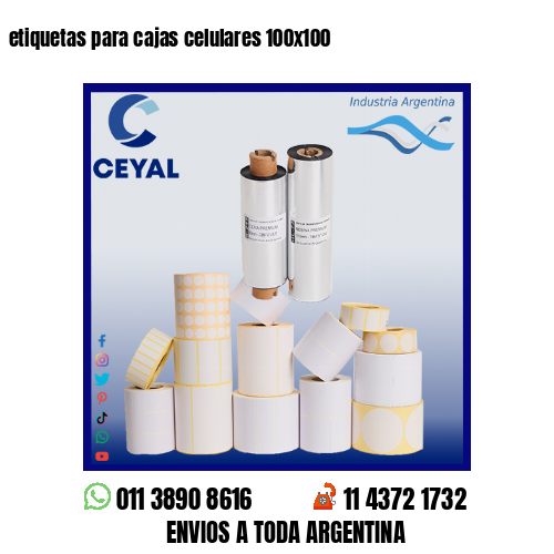 etiquetas para cajas celulares 100×100