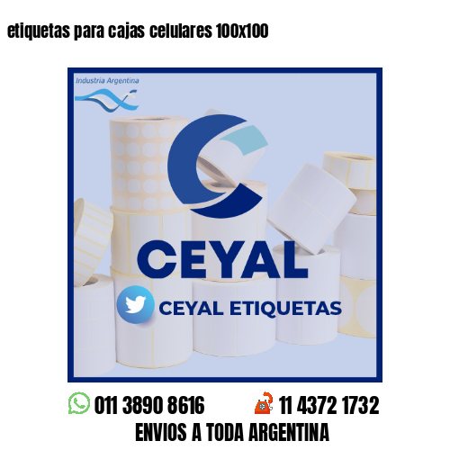 etiquetas para cajas celulares 100x100
