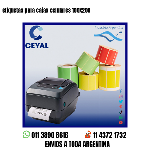 etiquetas para cajas celulares 100×200