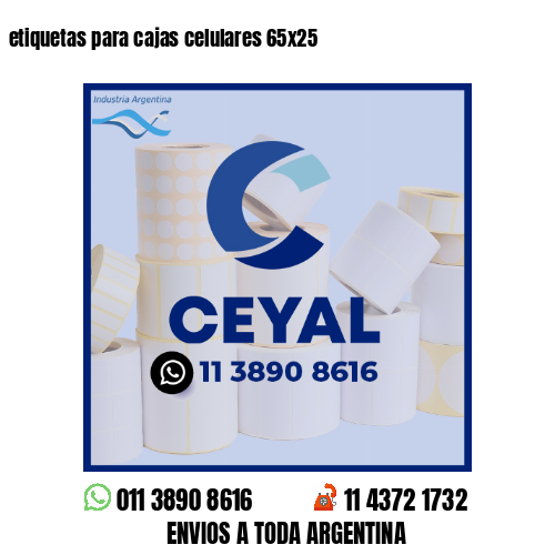 etiquetas para cajas celulares 65x25