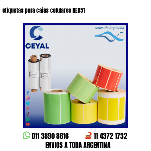 etiquetas para cajas celulares RED51