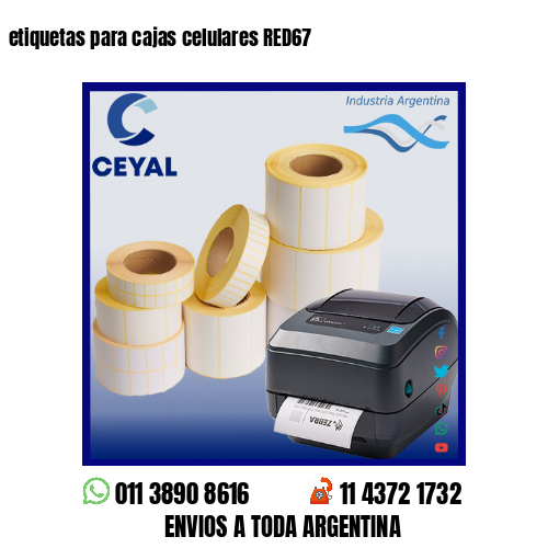 etiquetas para cajas celulares RED67