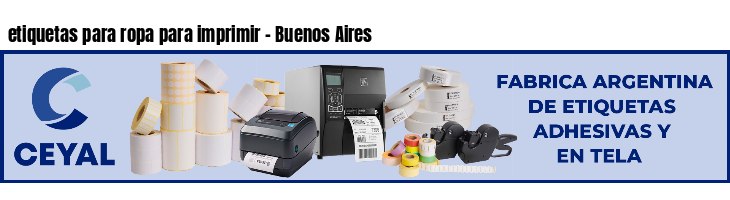 etiquetas para ropa para imprimir - Buenos Aires
