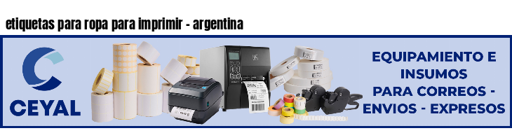 etiquetas para ropa para imprimir - argentina