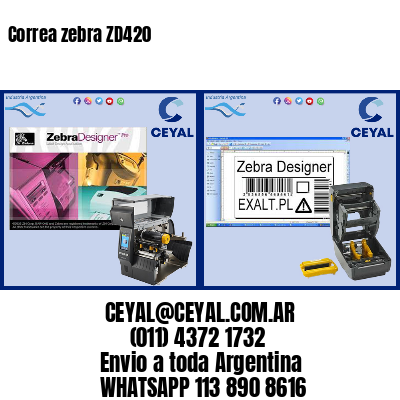 Correa zebra ZD420