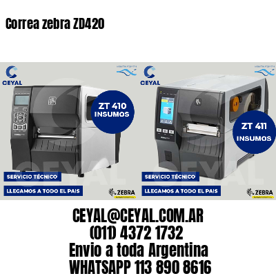 Correa zebra ZD420