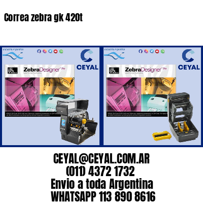Correa zebra gk 420t