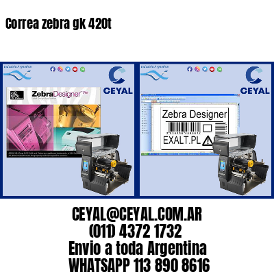 Correa zebra gk 420t
