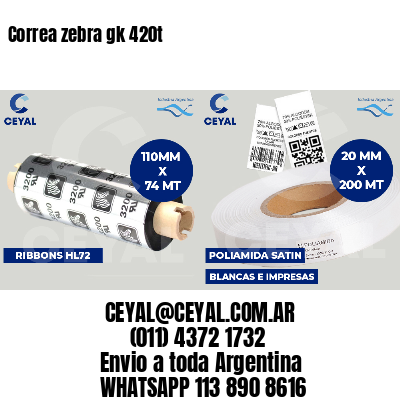 Correa zebra gk 420t