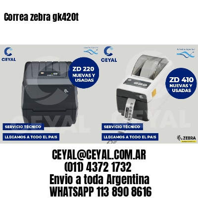 Correa zebra gk420t