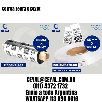 Correa zebra gk420t