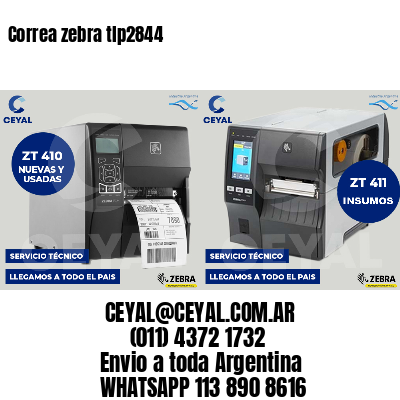 Correa zebra tlp2844