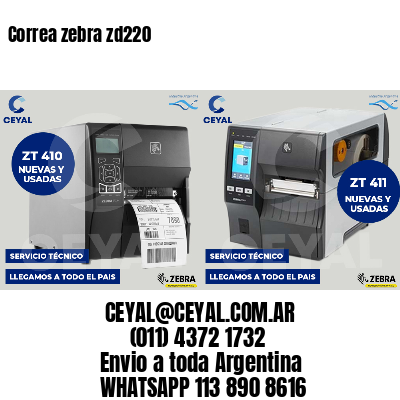 Correa zebra zd220