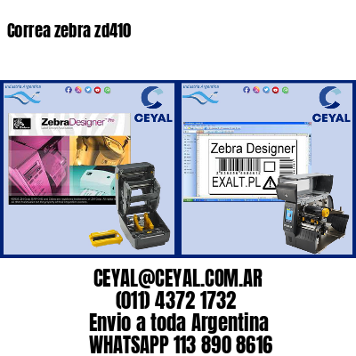Correa zebra zd410