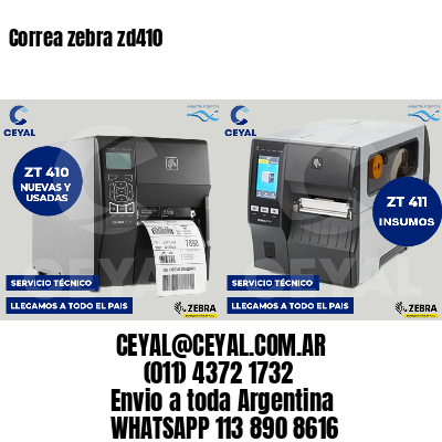 Correa zebra zd410