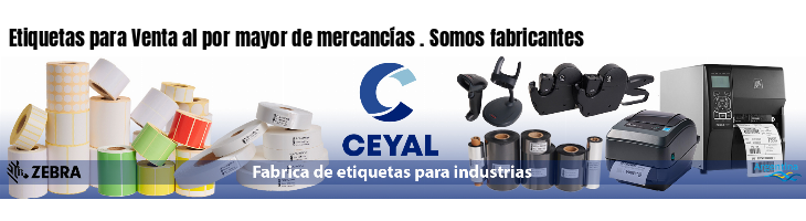 Etiquetas para Venta al por mayor de mercancías . Somos fabricantes