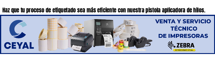 Haz que tu proceso de etiquetado sea más eficiente con nuestra pistola aplicadora de hilos.