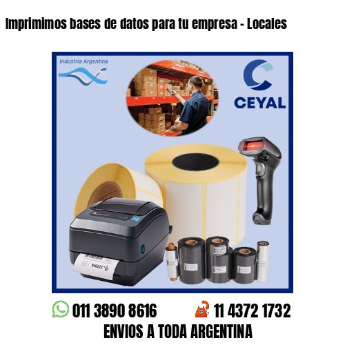 Imprimimos bases de datos para tu empresa – Locales