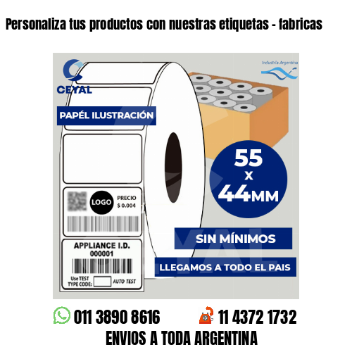 Personaliza tus productos con nuestras etiquetas – fabricas