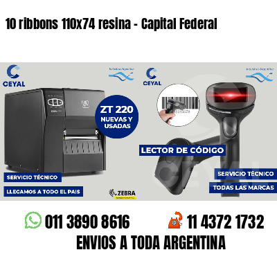 10 ribbons 110x74 resina - Capital Federal