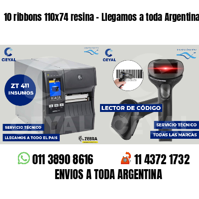 10 ribbons 110x74 resina - Llegamos a toda Argentina