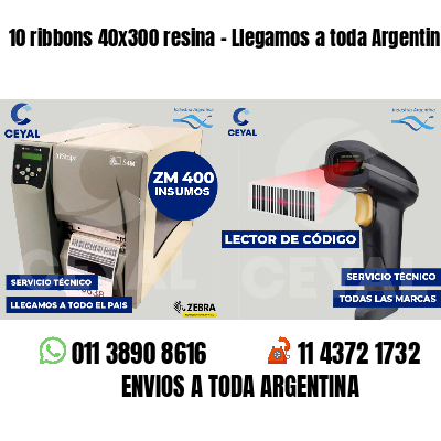 10 ribbons 40x300 resina - Llegamos a toda Argentina