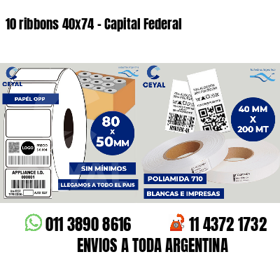 10 ribbons 40x74 - Capital Federal