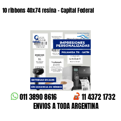 10 ribbons 40x74 resina - Capital Federal