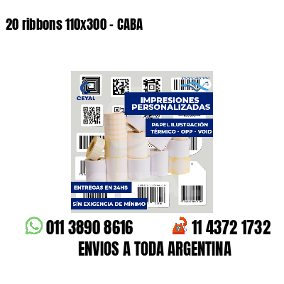 20 ribbons 110x300 - CABA