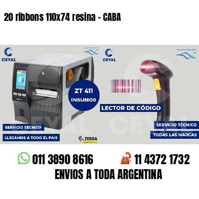 20 ribbons 110x74 resina - CABA