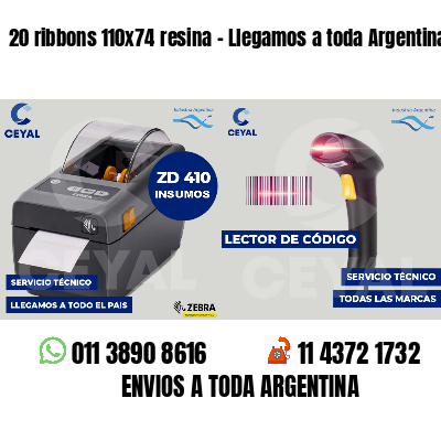 20 ribbons 110x74 resina - Llegamos a toda Argentina