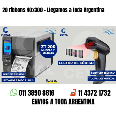 20 ribbons 40x300 - Llegamos a toda Argentina