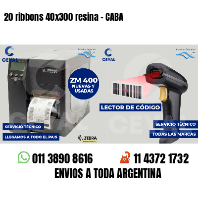 20 ribbons 40x300 resina - CABA