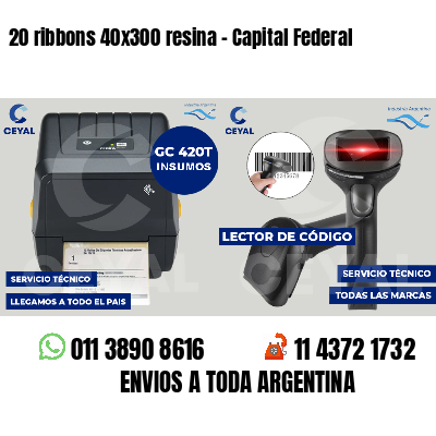 20 ribbons 40x300 resina - Capital Federal