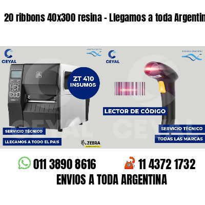 20 ribbons 40x300 resina - Llegamos a toda Argentina