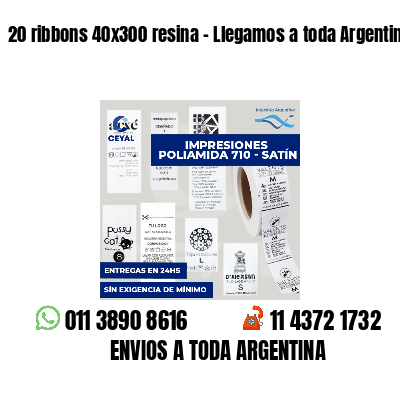 20 ribbons 40x300 resina - Llegamos a toda Argentina