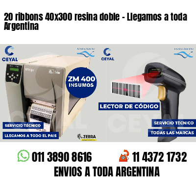 20 ribbons 40x300 resina doble - Llegamos a toda Argentina