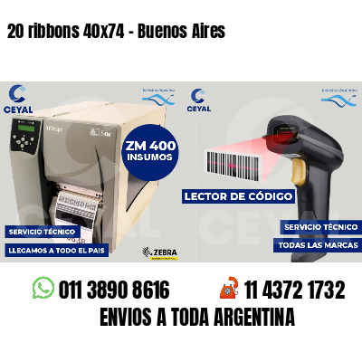 20 ribbons 40x74 - Buenos Aires