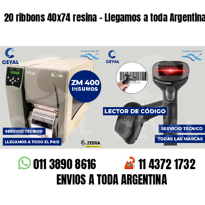 20 ribbons 40x74 resina - Llegamos a toda Argentina