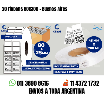 20 ribbons 60x300 - Buenos Aires