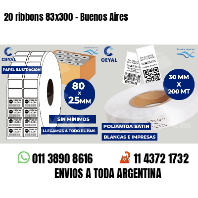 20 ribbons 83x300 - Buenos Aires