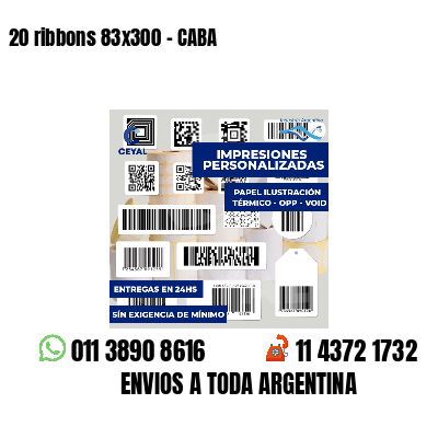 20 ribbons 83x300 - CABA