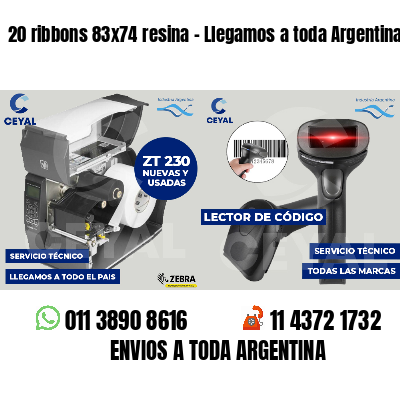 20 ribbons 83x74 resina - Llegamos a toda Argentina