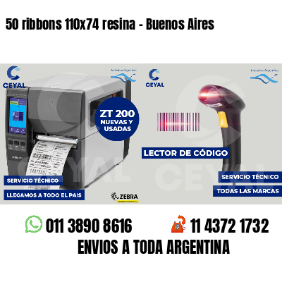 50 ribbons 110x74 resina - Buenos Aires