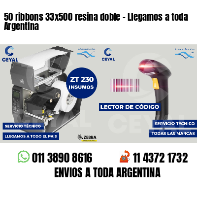 50 ribbons 33x500 resina doble - Llegamos a toda Argentina