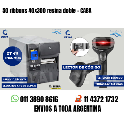 50 ribbons 40x300 resina doble - CABA