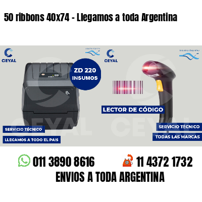 50 ribbons 40x74 - Llegamos a toda Argentina