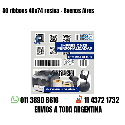 50 ribbons 40x74 resina - Buenos Aires